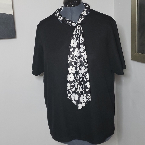 Sara Morgan Tops - Sara Morgan Top with Scarf - XX/A